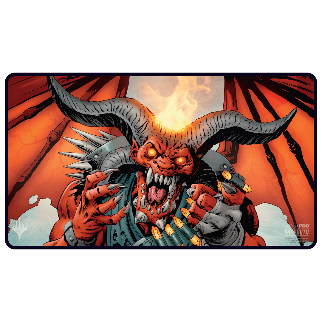 Magic: The Gathering - Exclusive UltraPRO Rakdos the Muscle AR Playmat - Pinfinity - Augmented Reality Collectible Pins