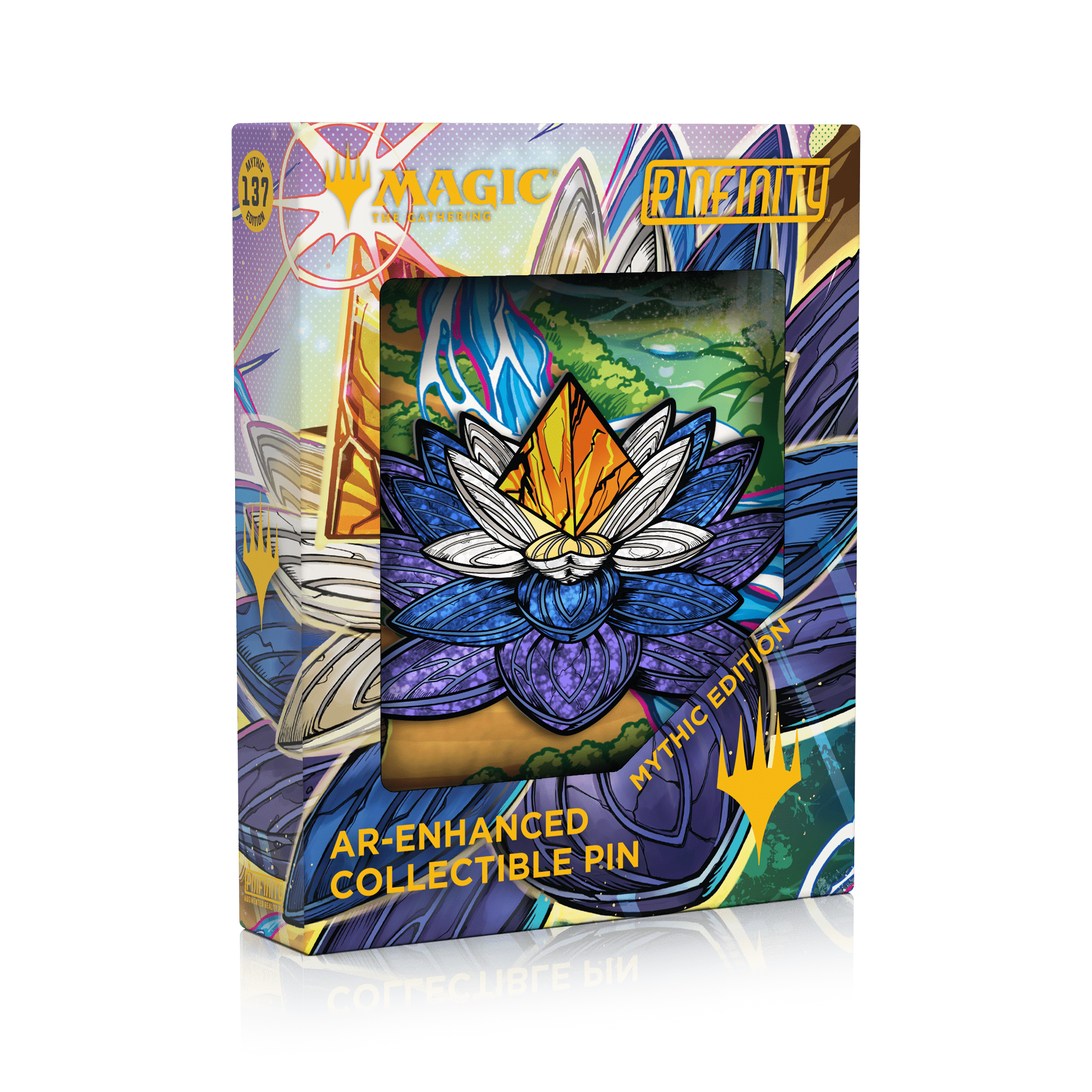 Magic: The Gathering - Radiant Lotus (Glitter Mythic Edition) Pinfinity - Augmented Reality Collectible Pins Magic: The Gathering - Radiant Lotus (Glitter Mythic Edition) Pinfinity - Augmented Reality Collectible Pins