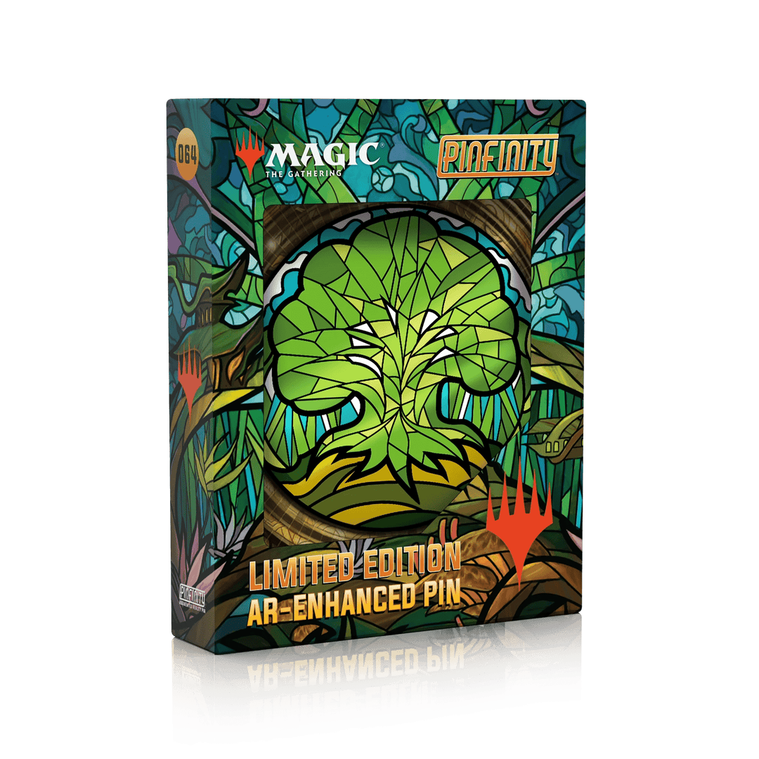 Magic: the Gathering - Stained Glass Forest Pin - Pinfinity - Augmented Reality Collectible Pins