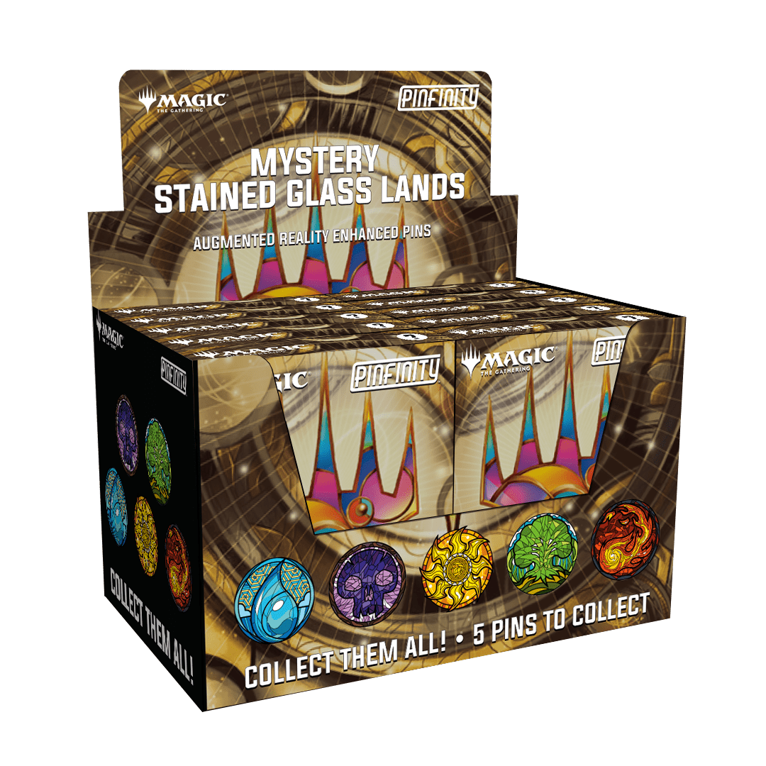 Magic: The Gathering - Stained Glass Lands CDU - Pinfinity - Augmented Reality Collectible Pins