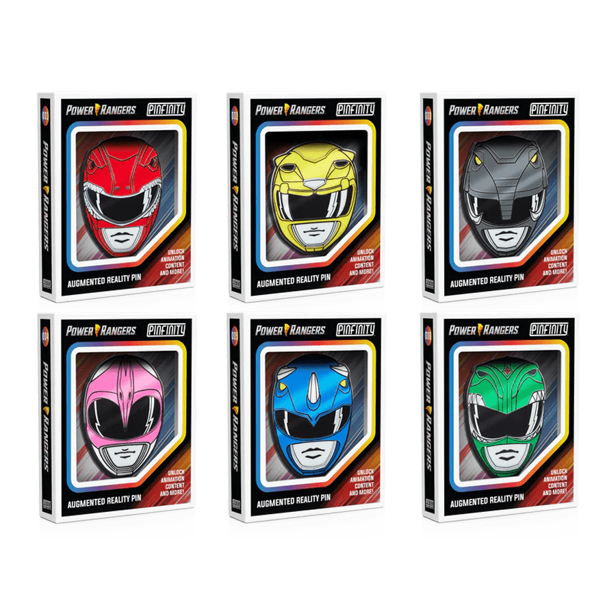 Power Rangers Pin Set - Pinfinity - Augmented Reality Collectible Pins
