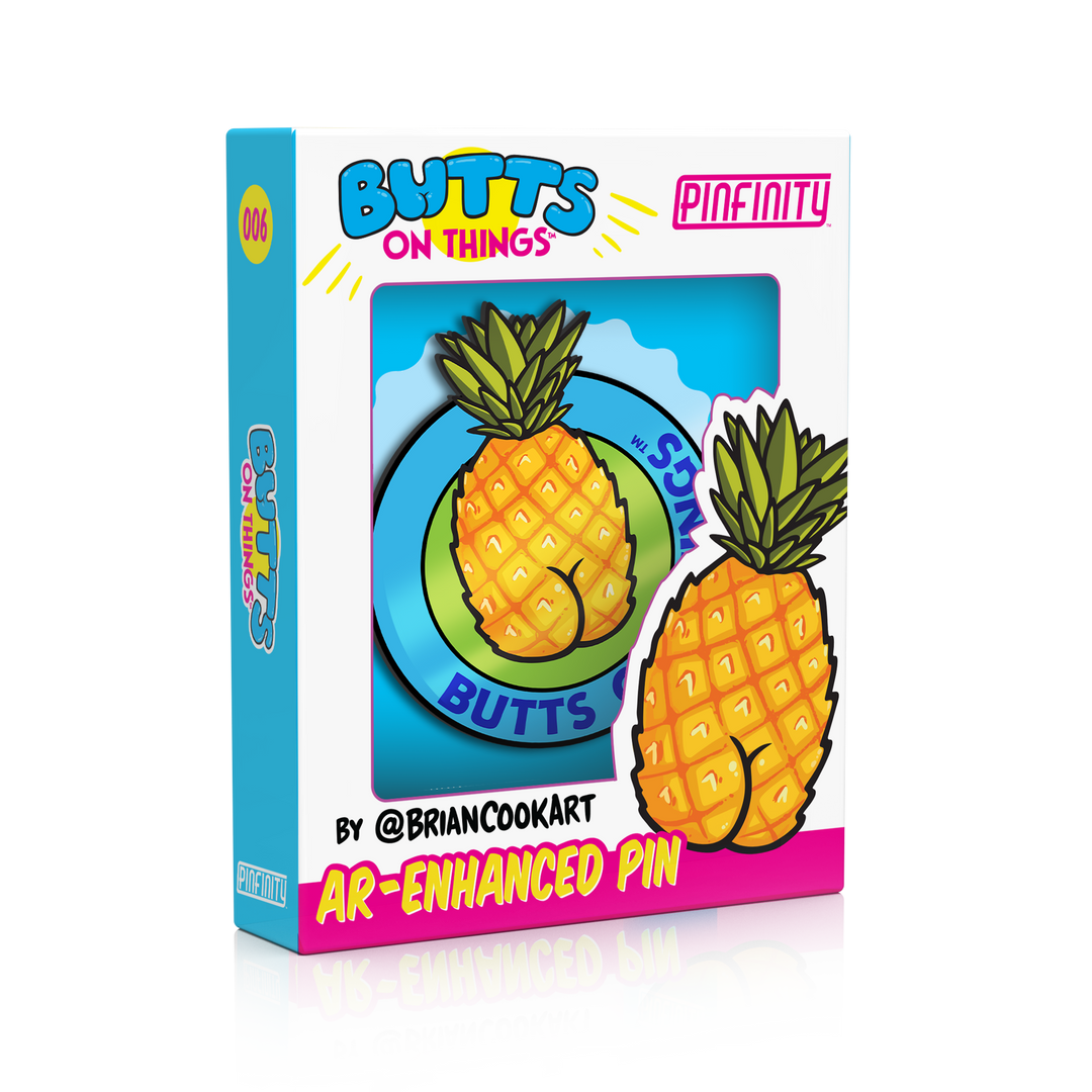 Pineapple Butt AR Pin packaging