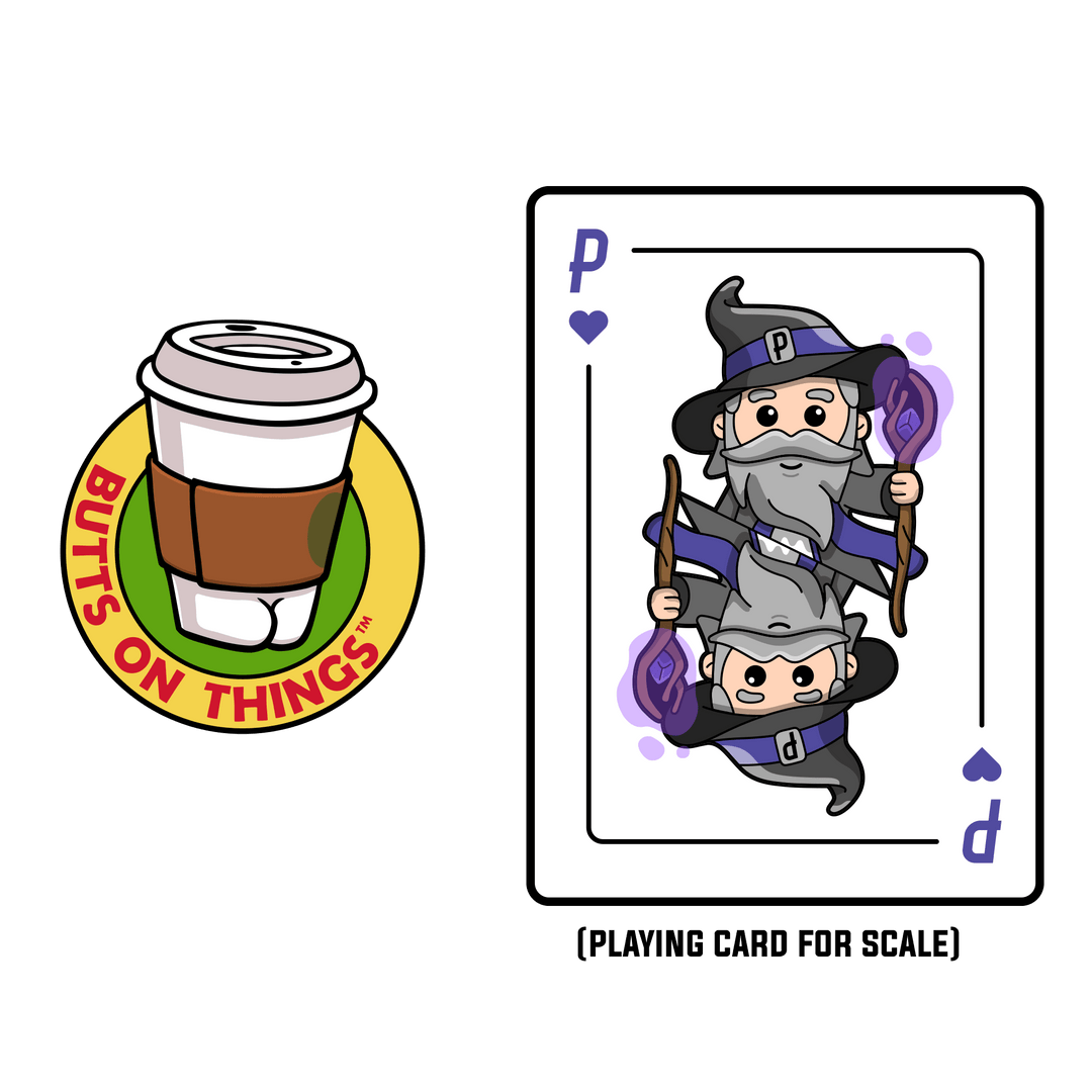 Butts on Things - Coffee Cup Butt AR Pin - Pinfinity - Augmented Reality Collectible Pins