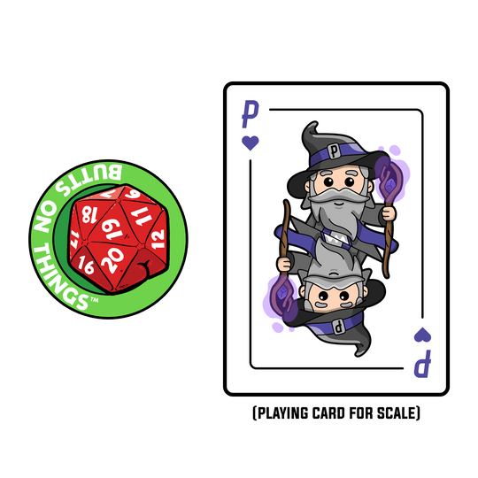 Butts on Things - D20 Dice Butt AR Pin - Pinfinity - Augmented Reality Collectible Pins