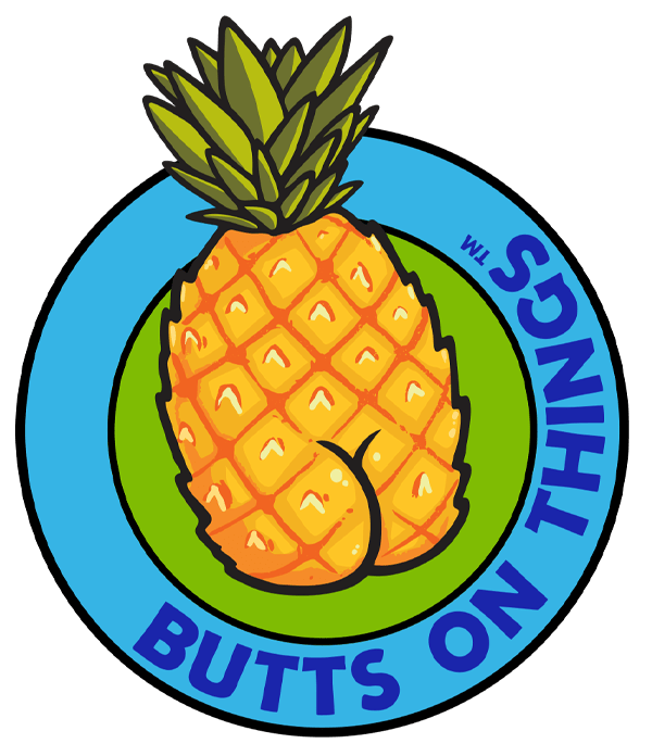 Butts on Things - Pineapple Butt AR Pin - Pinfinity - Augmented Reality Collectible Pins