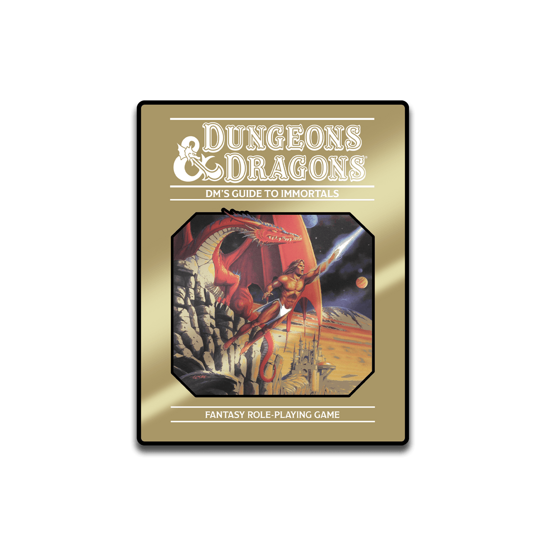 Dungeons & Dragons - DM's Guide to Immortals (Gold) - Pinfinity - Augmented Reality Collectible Pins