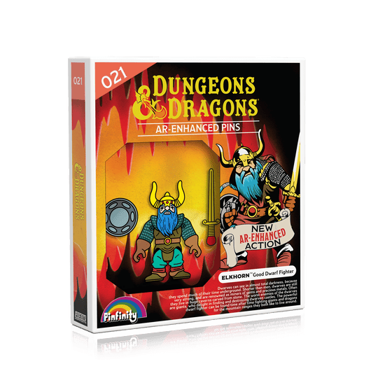 Dungeons & Dragons - Elkhorn Retro Toy AR Pin - Pinfinity - Augmented Reality Collectible Pins