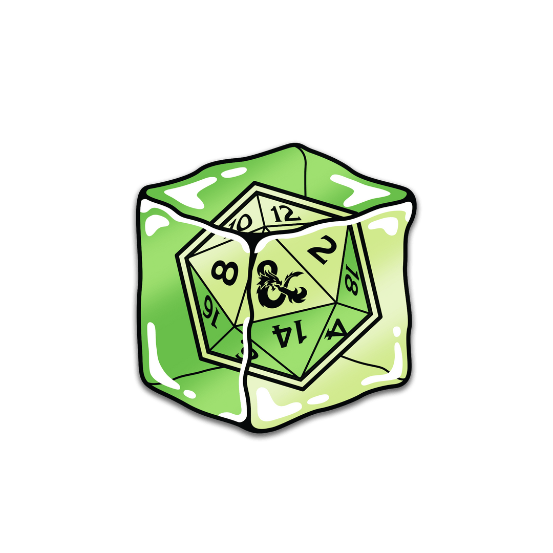 Dungeons & Dragons - Gelatinous Cube (Glow in the Dark!) - Pinfinity - Augmented Reality Collectible Pins