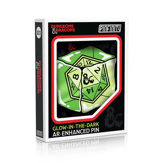 Dungeons & Dragons - Gelatinous Cube (Glow in the Dark!) - Pinfinity - Augmented Reality Collectible Pins