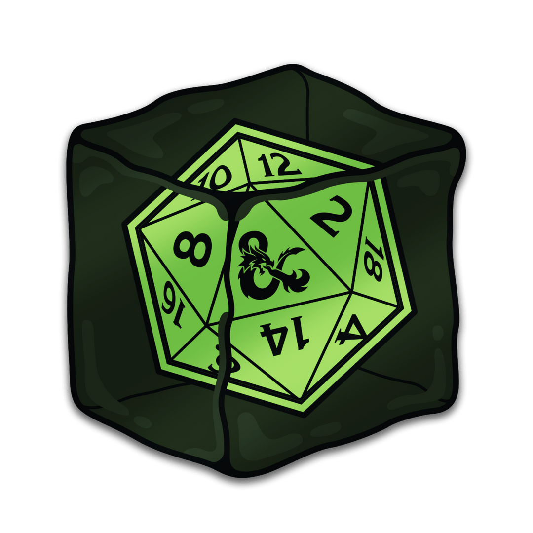 Dungeons & Dragons - Gelatinous Cube (Glow in the Dark!) - Pinfinity - Augmented Reality Collectible Pins