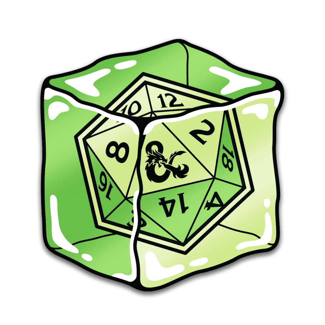 Dungeons & Dragons - Gelatinous Cube (Glow in the Dark!) - Pinfinity - Augmented Reality Collectible Pins