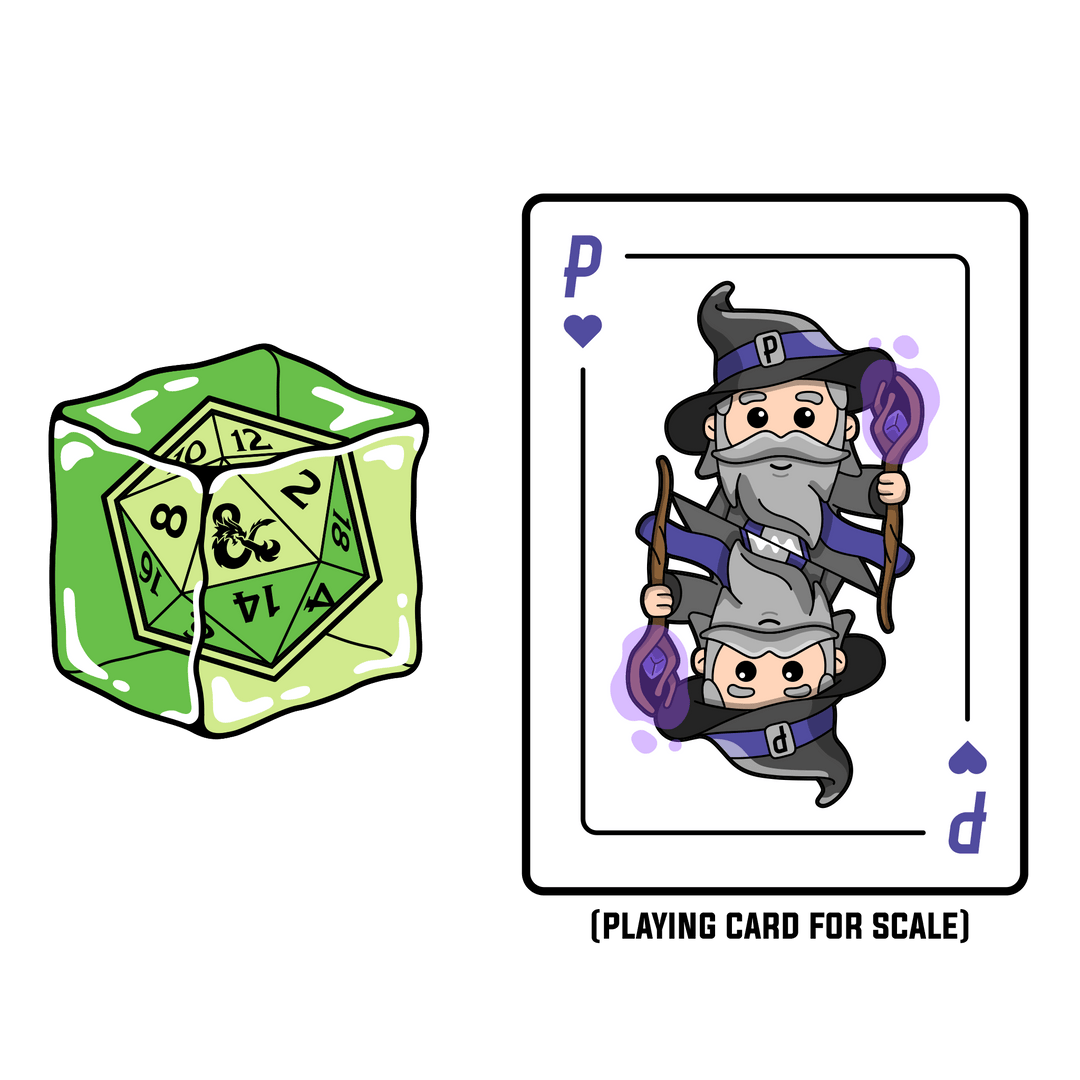Dungeons & Dragons - Gelatinous Cube (Glow in the Dark!) - Pinfinity - Augmented Reality Collectible Pins