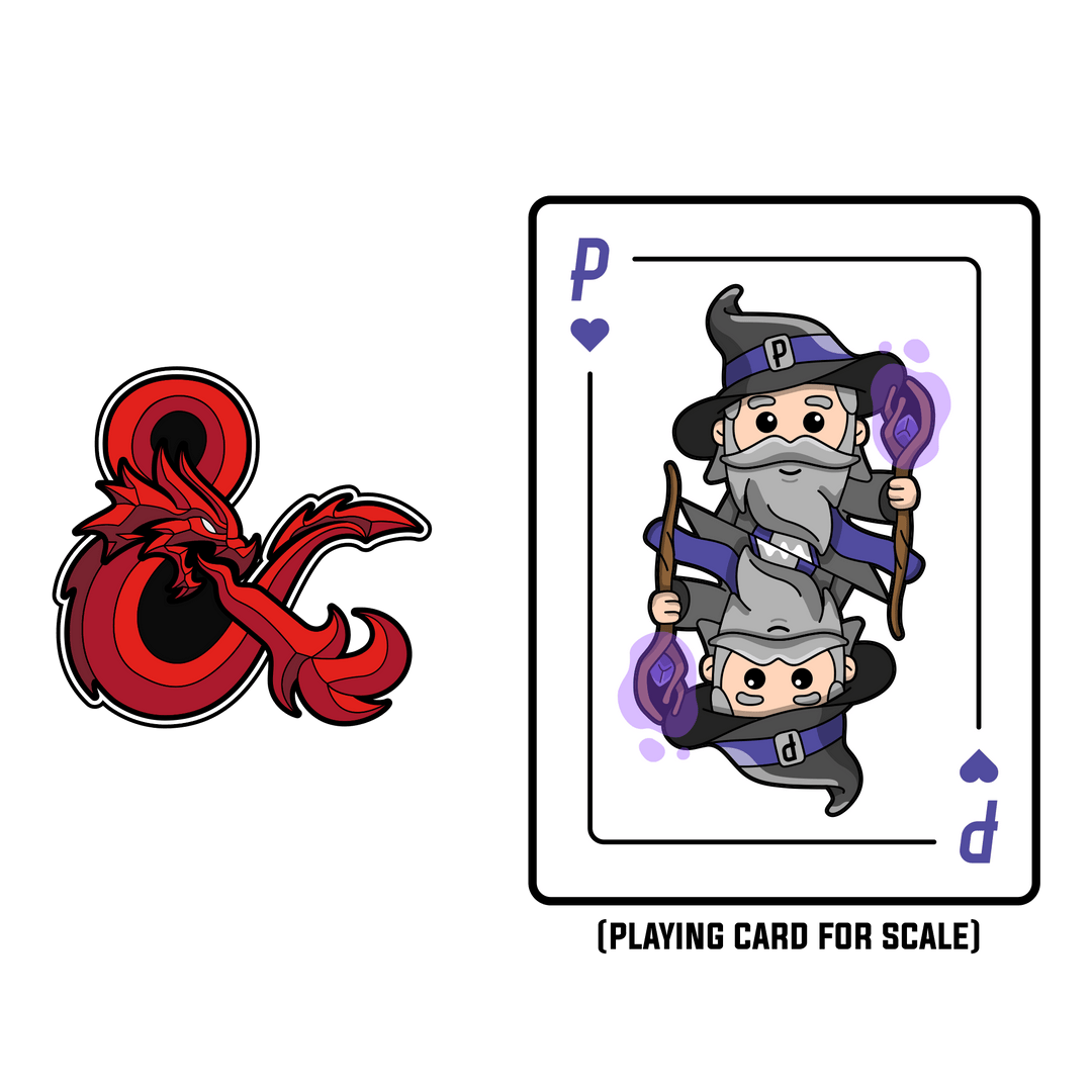 Dungeons & Dragons - Stained Glass Ampersand - Pinfinity - Augmented Reality Collectible Pins