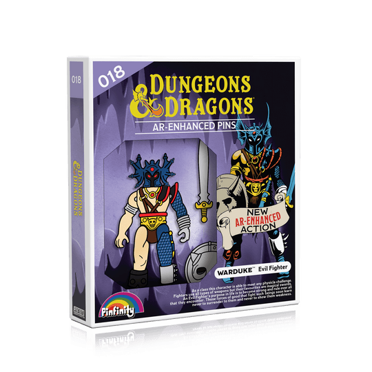 Dungeons & Dragons - Warduke Retro Toy AR Pin - Pinfinity - Augmented Reality Collectible Pins