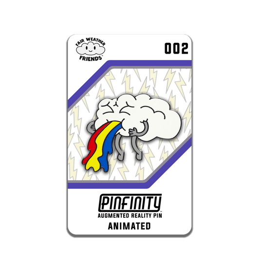 Fair Weather Friends - Cloudy (Rainbow) - Pinfinity - Augmented Reality Collectible Pins