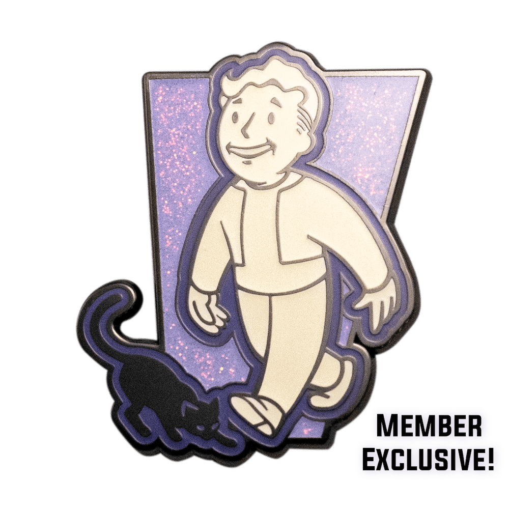 Fallout S.P.E.C.I.A.L. Luck Stats AR Glitter Member's Pin - Pinfinity - Augmented Reality Collectible Pins