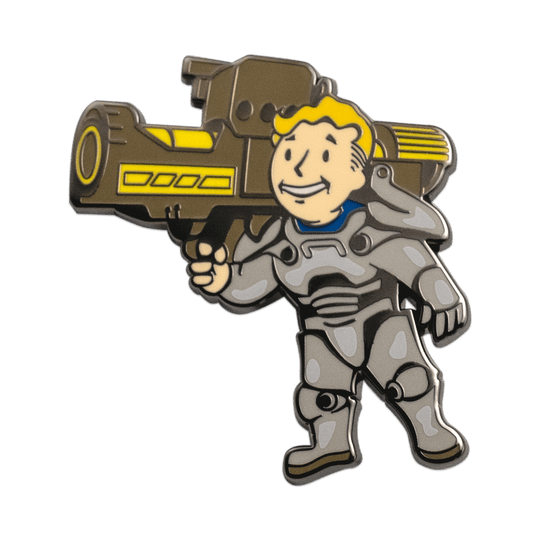 Fallout Vault Boy in Power Armor AR Pin - Pinfinity - Augmented Reality Collectible Pins