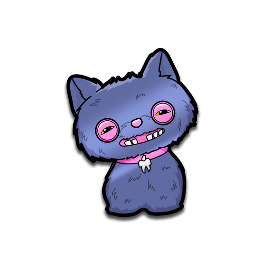 Fuggler - Alley Cats Cheezee (Blue) AR Pin - Pinfinity - Augmented Reality Collectible Pins