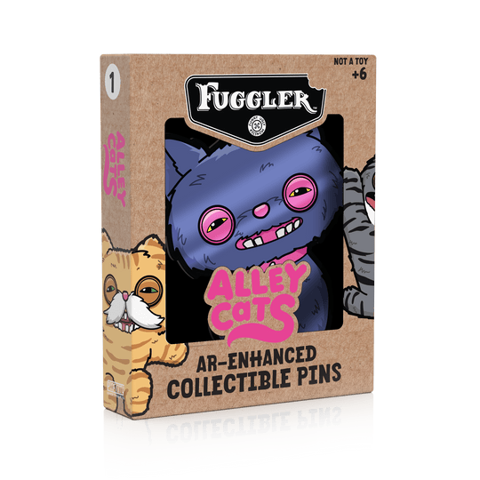 Fuggler - Alley Cats Cheezee (Blue) AR Pin - Pinfinity - Augmented Reality Collectible Pins