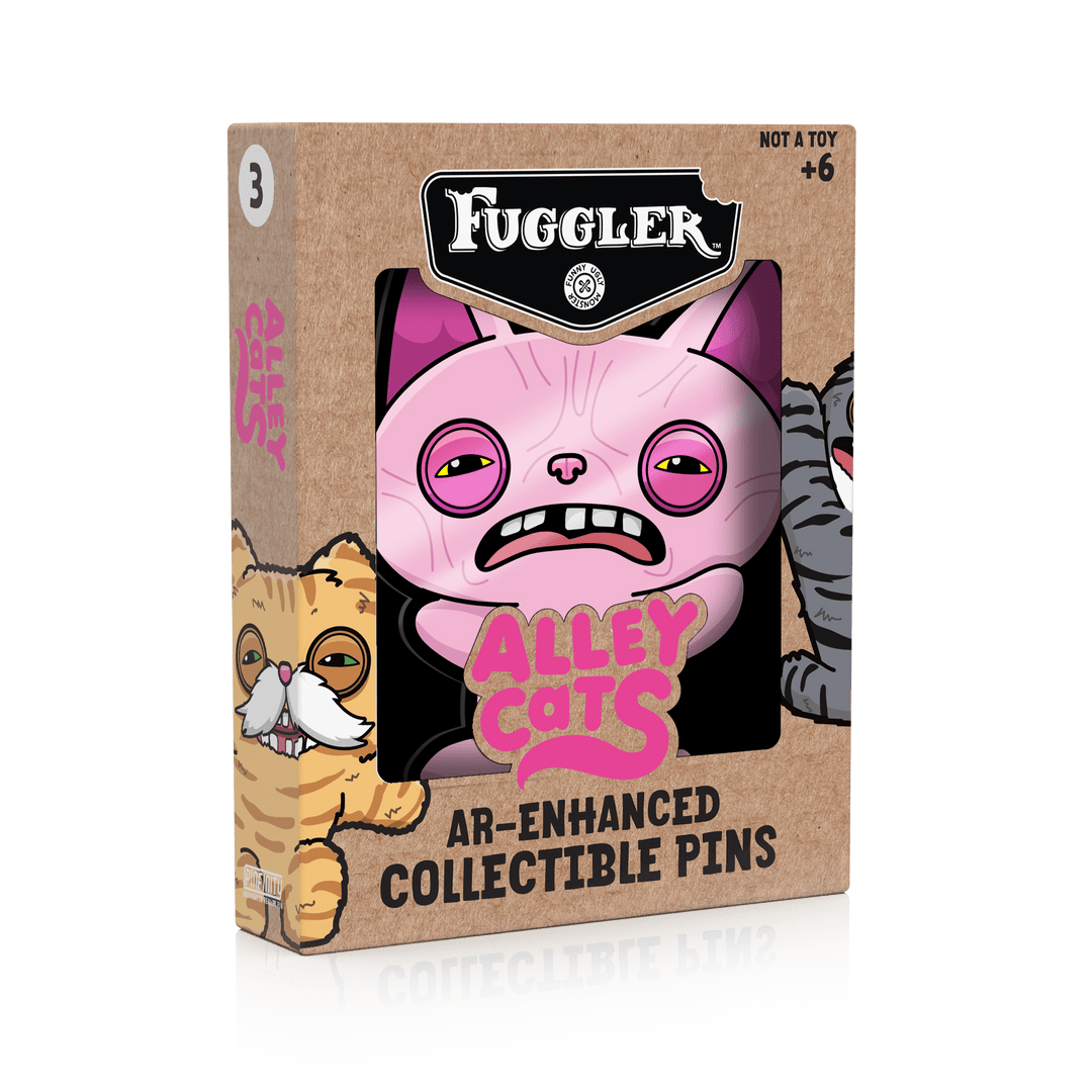 Fuggler - Alley Cats Wrinkle McStinkles AR Pin - Pinfinity - Augmented Reality Collectible Pins