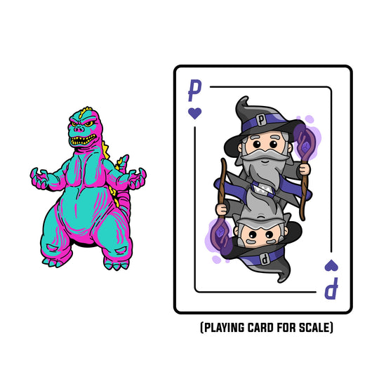 Godzilla Showa Era CMYK Edition AR Pin - Pinfinity - Augmented Reality Collectible Pins
