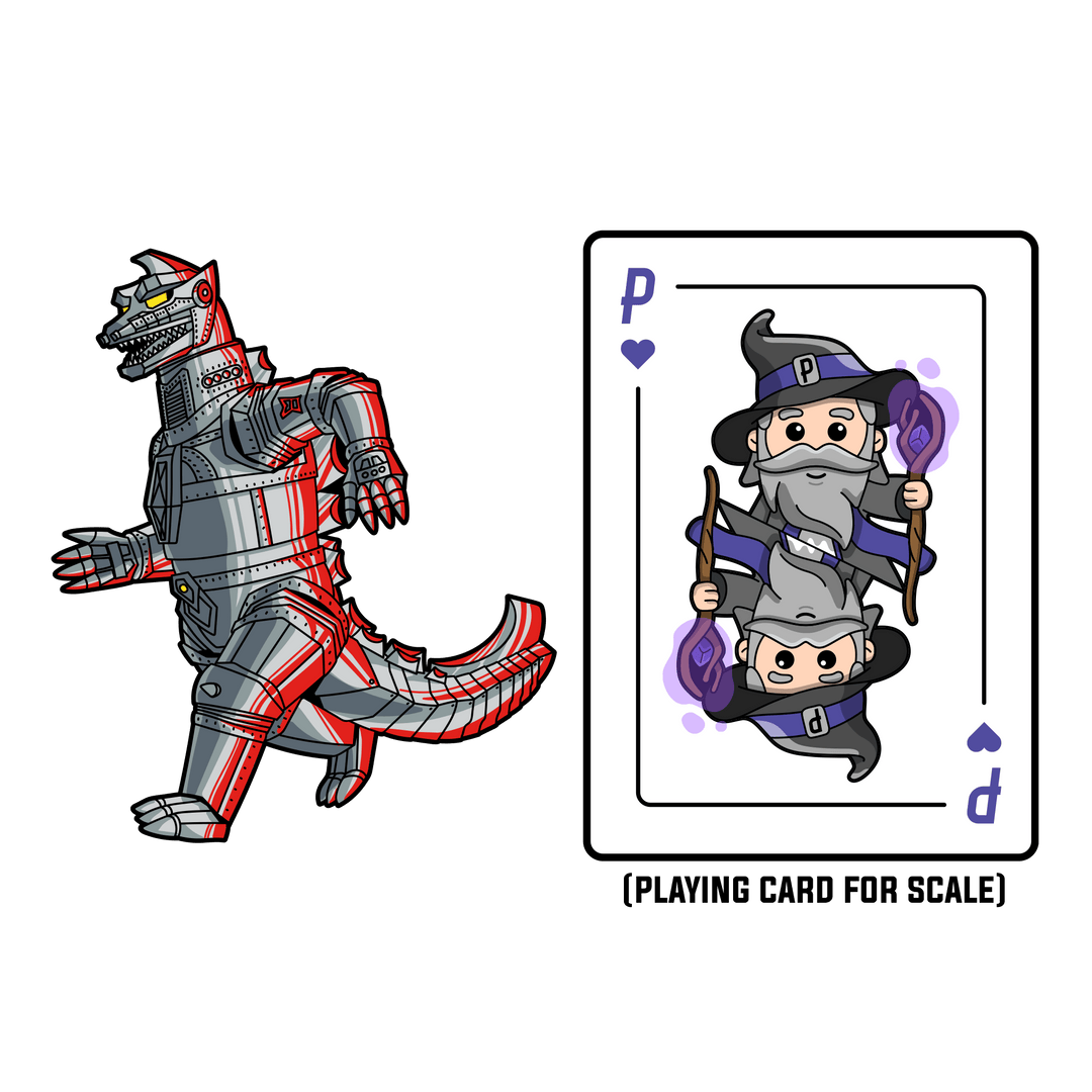 Godzilla VS Mechagodzilla Pin and Lanyard Set (Showa Era Godzilla VS Mechagodzilla Pin and Lanyard Set (Showa Era