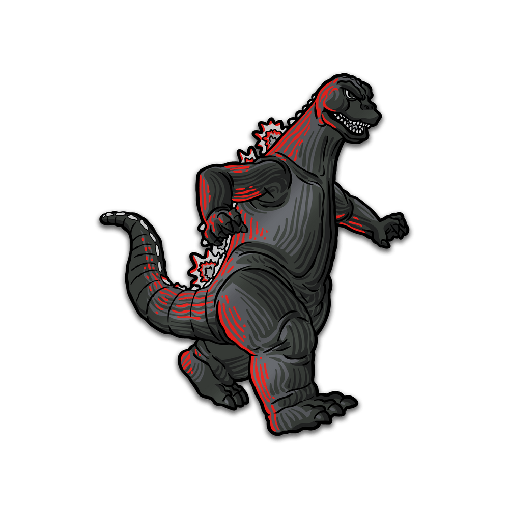 Godzilla XL AR Pin (Showa Era) - Pinfinity - Augmented Reality Collectible Pins