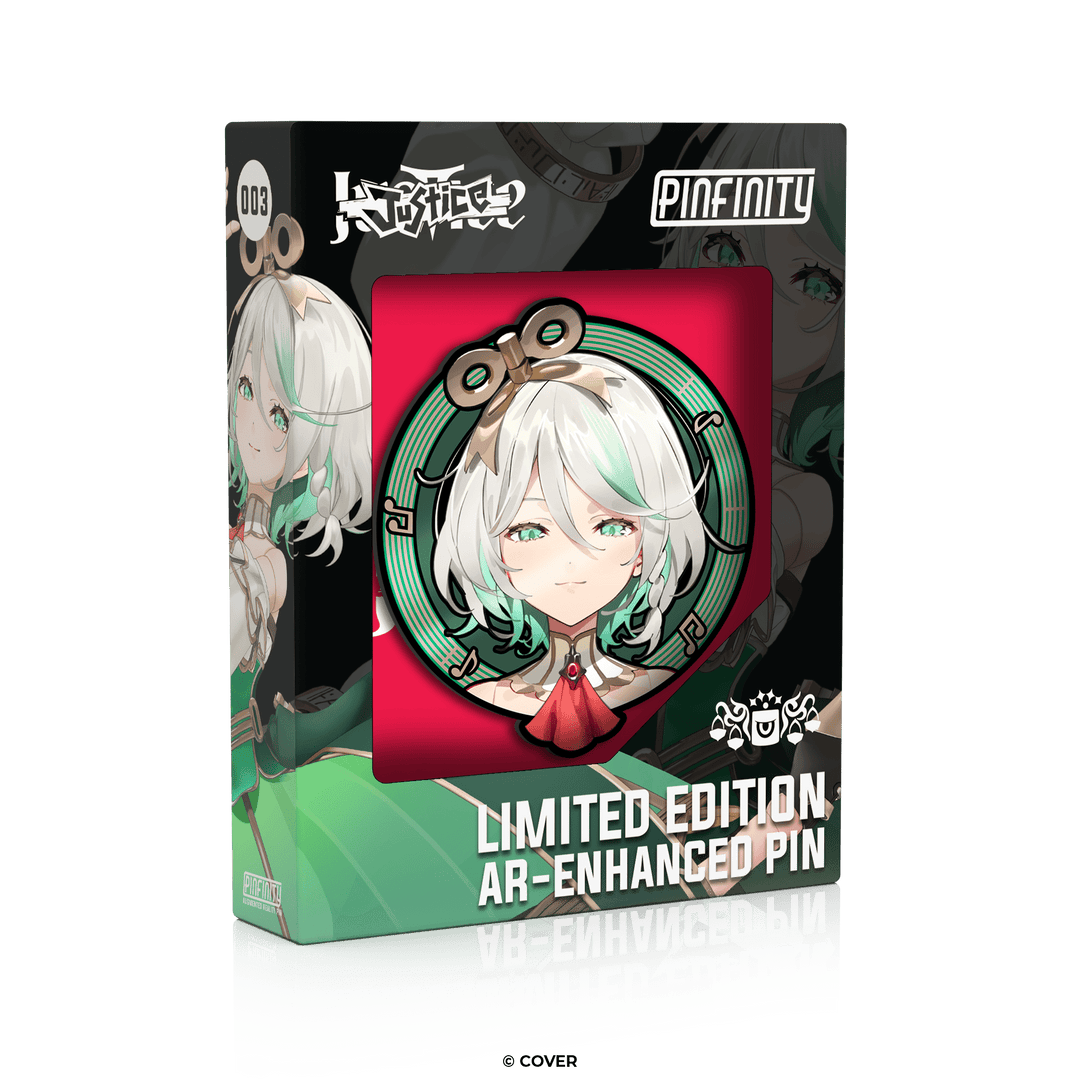 hololive English - Justice - Cecilia Immergreen - Pinfinity - Augmented Reality Collectible Pins
