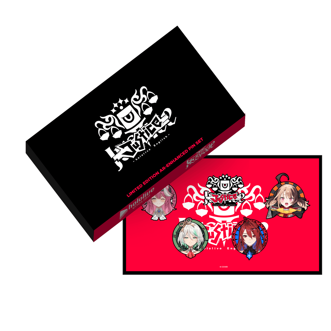 hololive English - Justice - Limited Edition Set - Pinfinity - Augmented Reality Collectible Pins