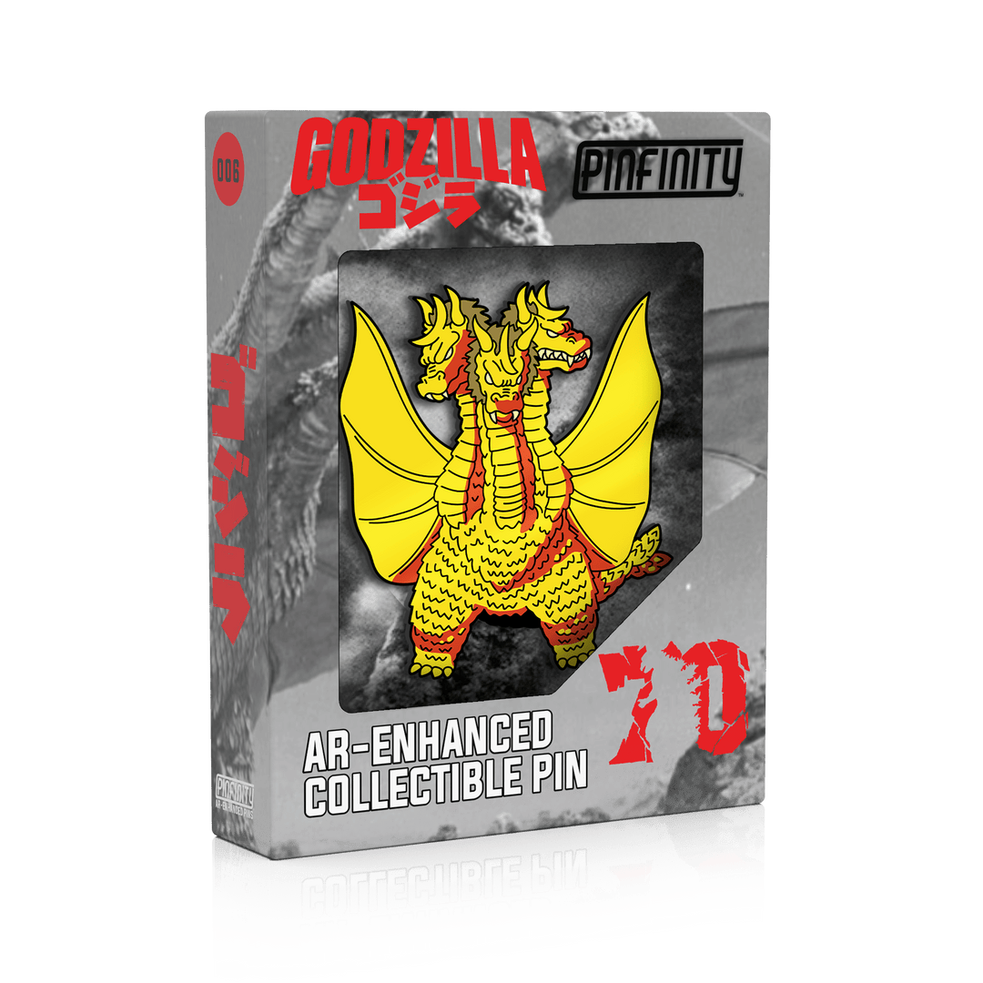 King Ghidorah Showa Era AR Pin - Pinfinity - Augmented Reality Collectible Pins