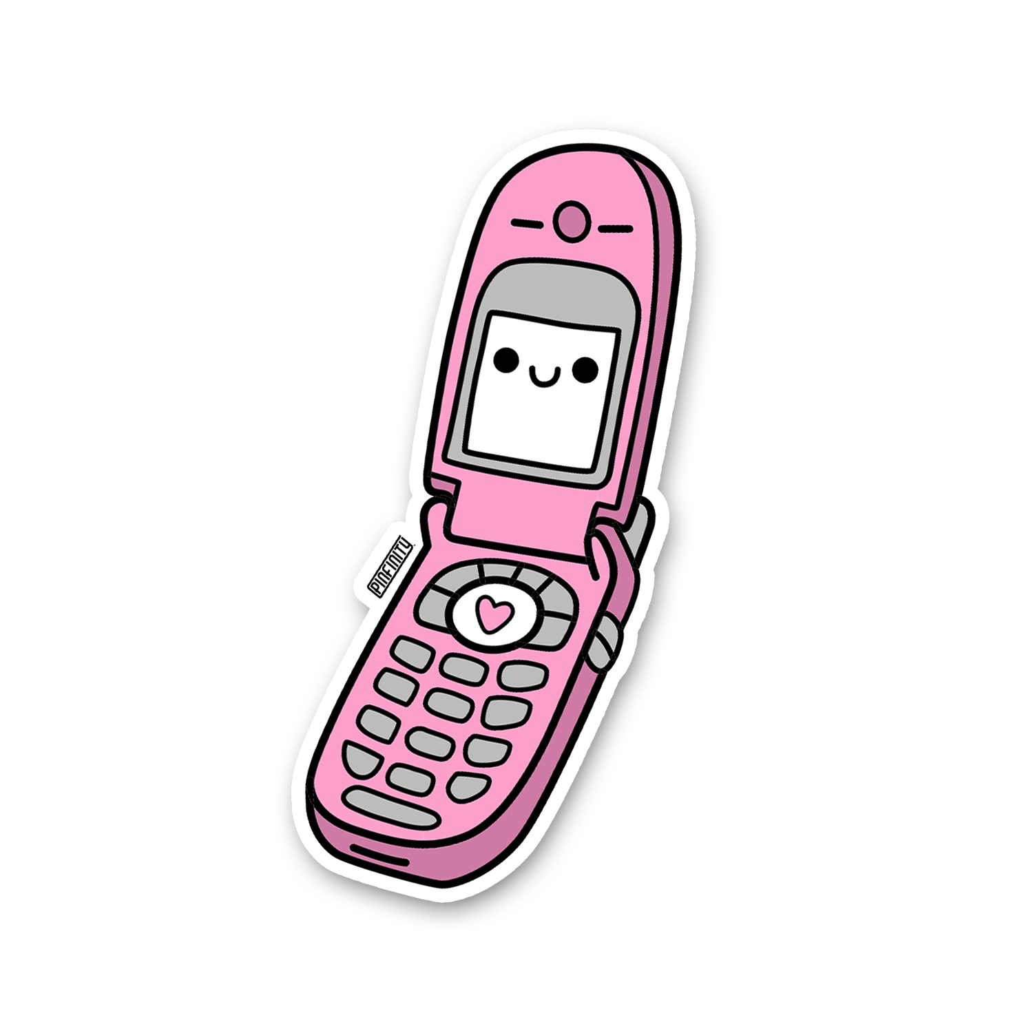 Leon Römer - Retro Phone (Limited Edition) Sticker - Pinfinity - Augmented Reality Collectible Pins