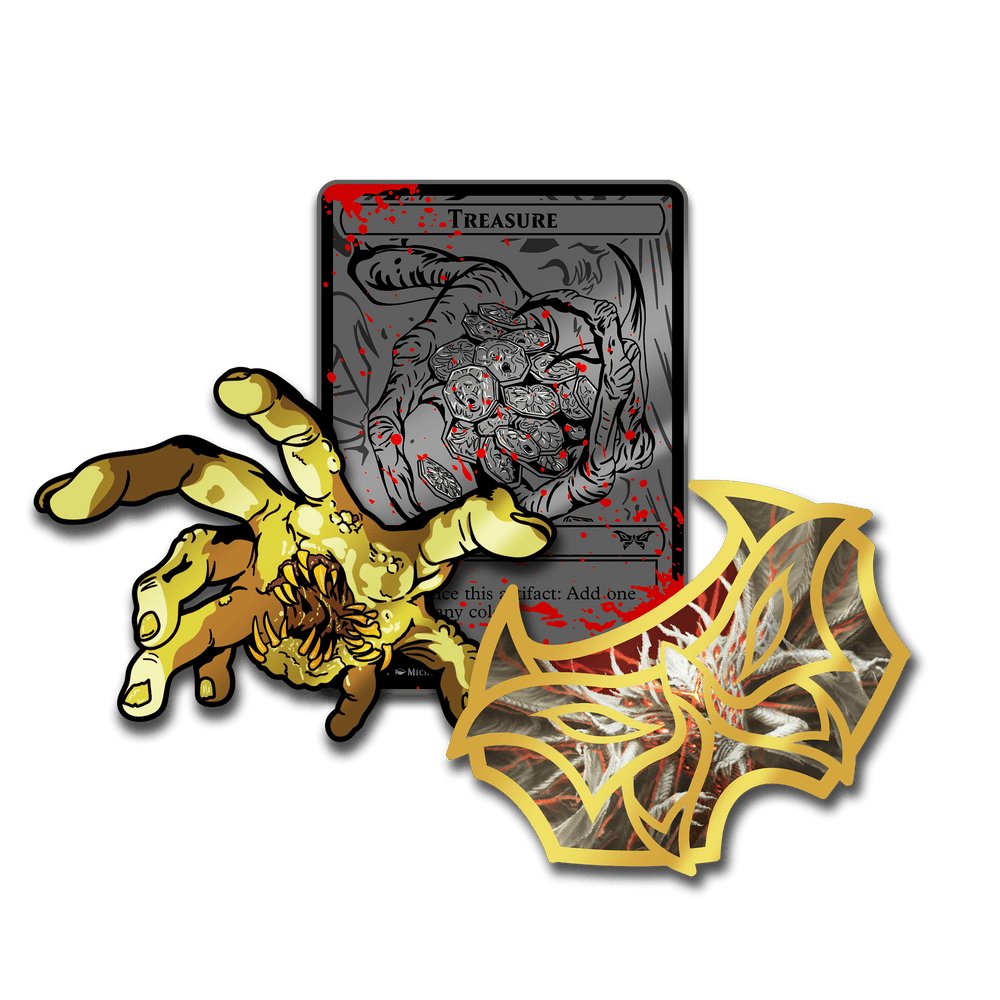 Magic: The Gathering - Duskmourn AR Pin Set - Pinfinity - Augmented Reality Collectible Pins