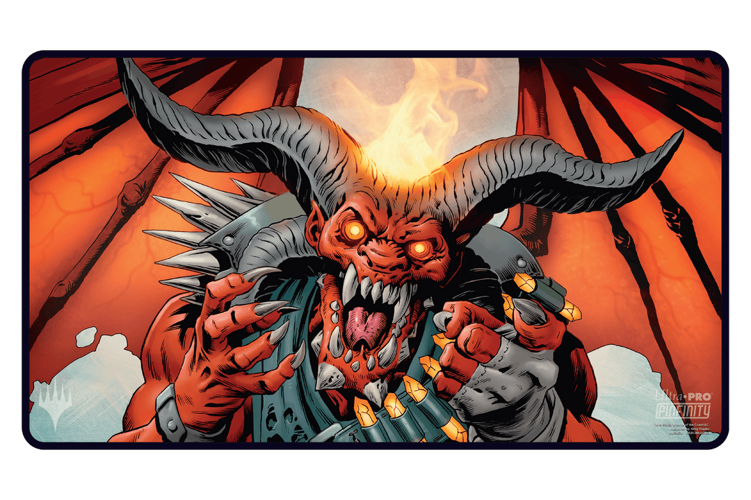 Magic: The Gathering - Exclusive UltraPRO Rakdos the Muscle AR Playmat - Pinfinity - Augmented Reality Collectible Pins