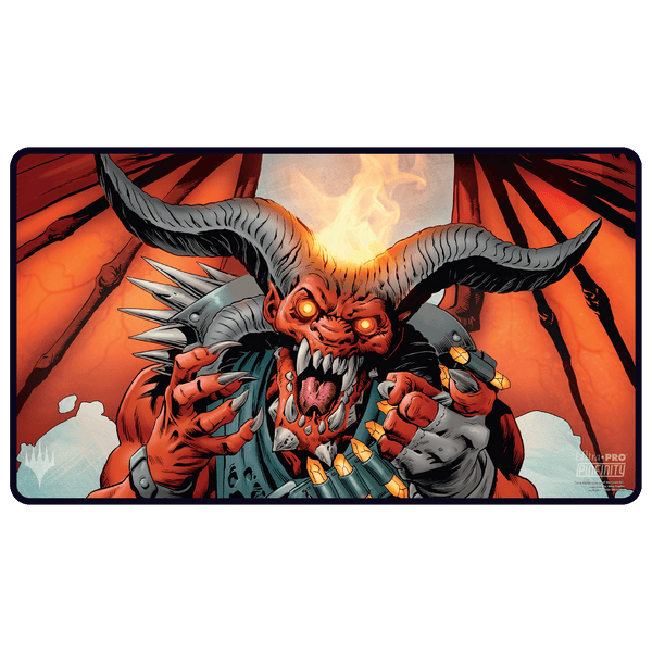 ULTRA PRO Magic: The Gathering Ravnica Remastered Playmat - The Cult Of Rakdos, 61x34 Cm, Mit Rutschfester Unterseite