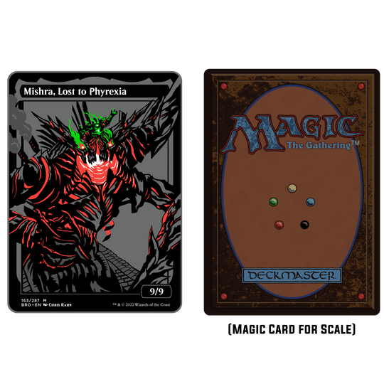 Magic: the Gathering - Limited Edition: Mishra, Lost to Phyrexia XL Pin - Pinfinity - Augmented Reality Collectible Pins