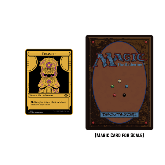 Magic: The Gathering - Lost Caverns of Ixalan Metal Treasure Serialized Token - Pinfinity - Augmented Reality Collectible Pins