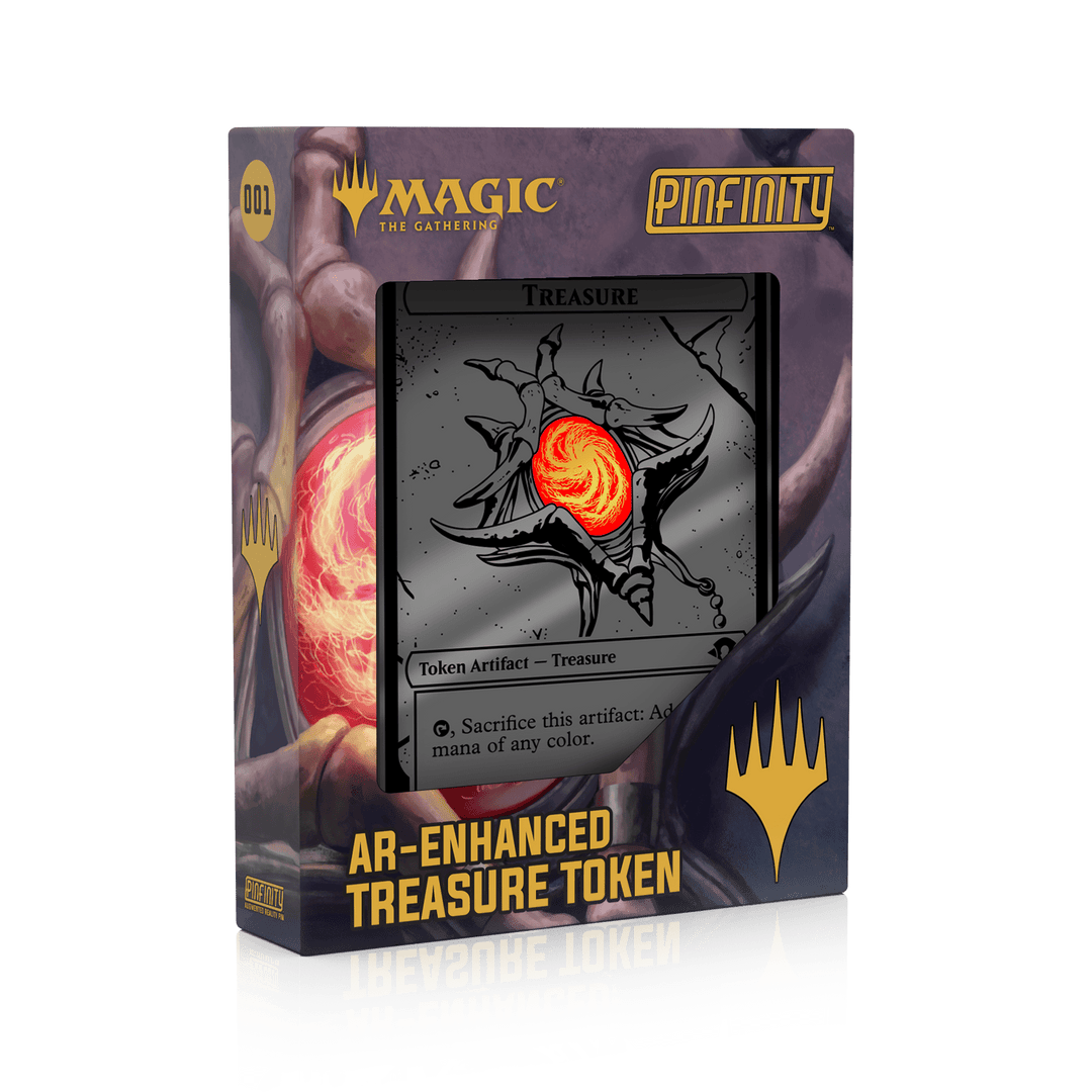 Magic: The Gathering - Members Exclusive MH3 Treasure Token - Pinfinity - Augmented Reality Collectible Pins