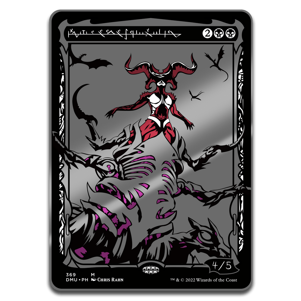 Magic: The Gathering - Member's Exclusive Sheoldred the Apocalypse (Phyrexian) Commander Token - Pinfinity - Augmented Reality Collectible Pins