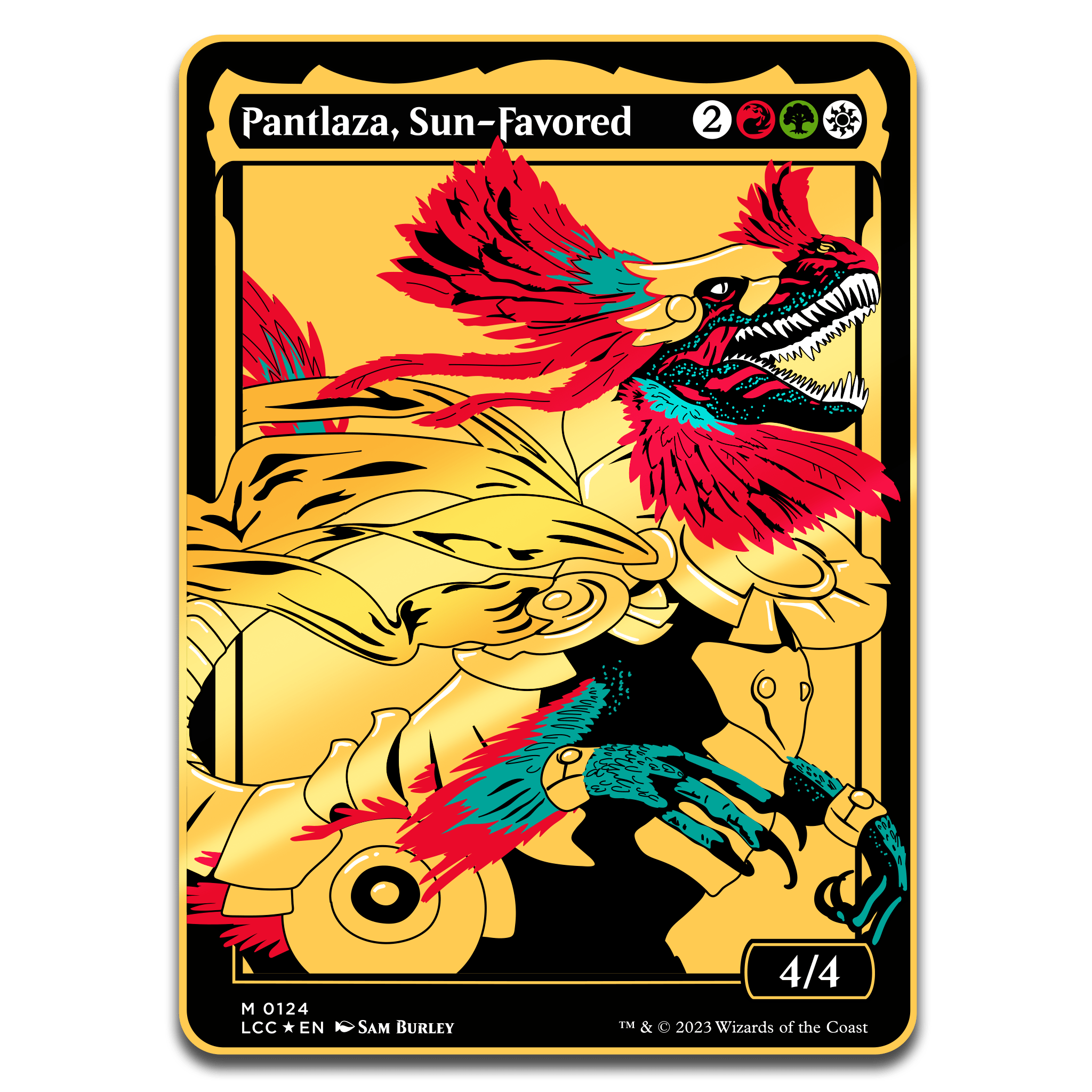 Magic: The Gathering - Pantlaza Sun - Favored Commander Token - Pinfinity - Augmented Reality Collectible Pins