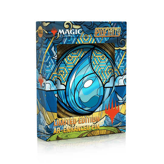 Magic: the Gathering - Stained Glass Island Pin - Pinfinity - Augmented Reality Collectible Pins