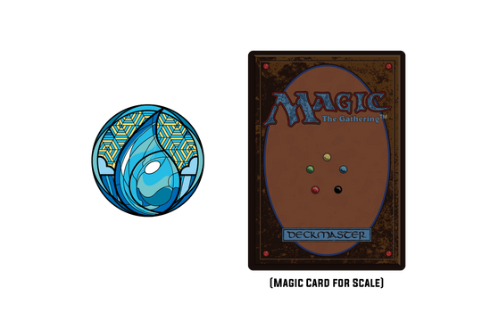 Magic: the Gathering - Stained Glass Island Pin - Pinfinity - Augmented Reality Collectible Pins