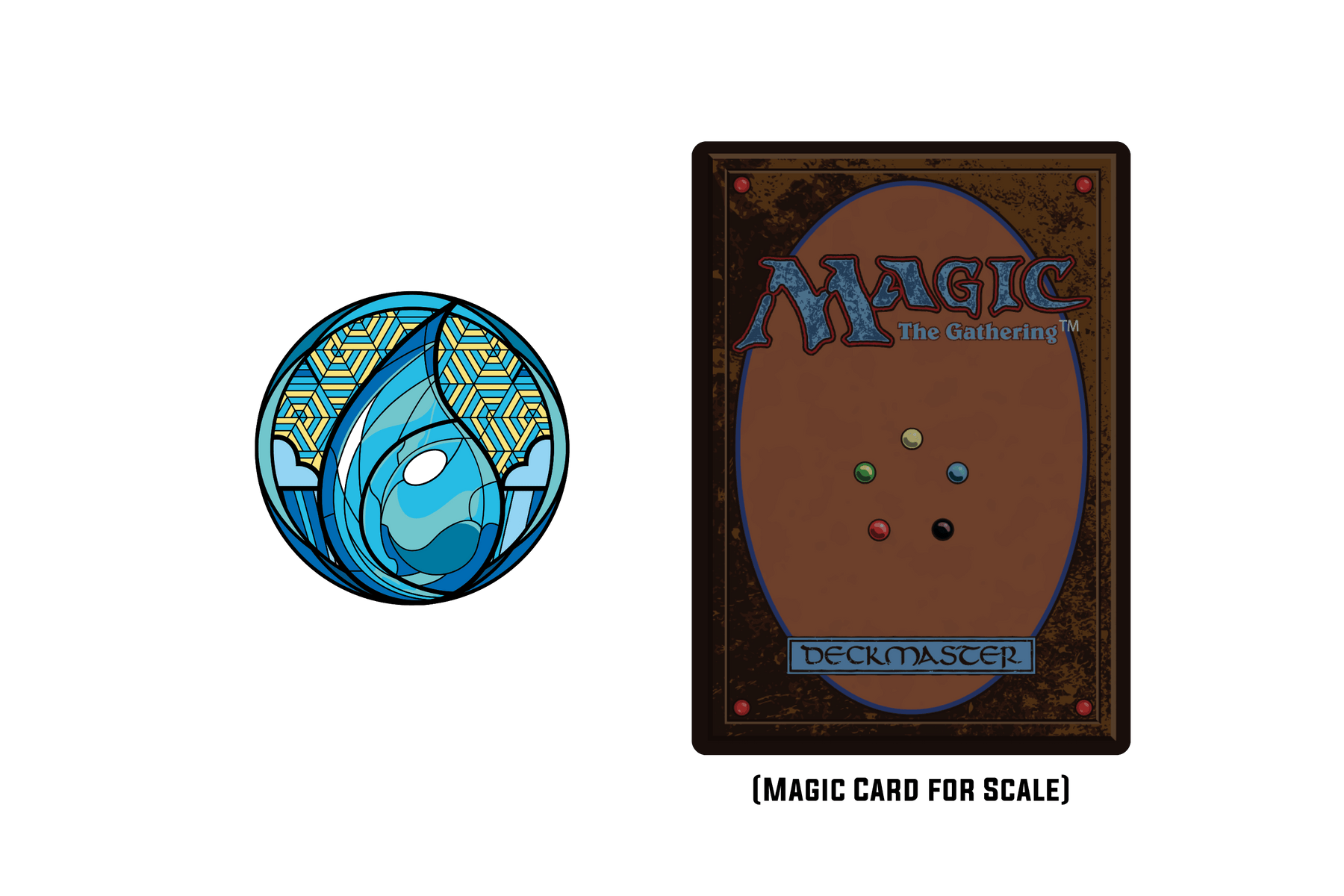 Magic: the Gathering - Stained Glass Island Pin Pinfinity - Augmented Reality Collectible Pins Magic: the Gathering - Stained Glass Island Pin Pinfinity - Augmented Reality Collectible Pins