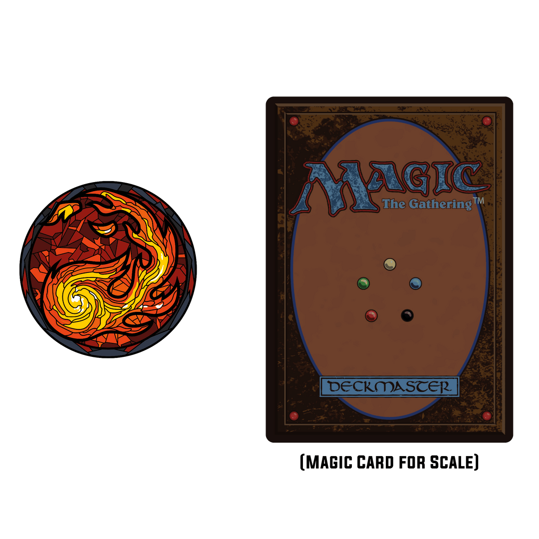 Magic: the Gathering - Stained Glass Mountain Pin – Pinfinity Magic: the Gathering - Stained Glass Mountain Pin – Pinfinity