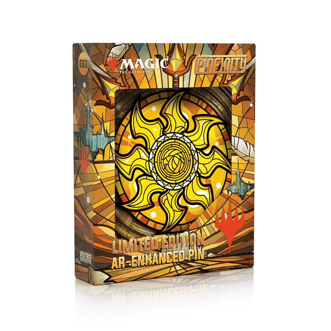 Magic: the Gathering - Stained Glass Plains Pin - Pinfinity - Augmented Reality Collectible Pins
