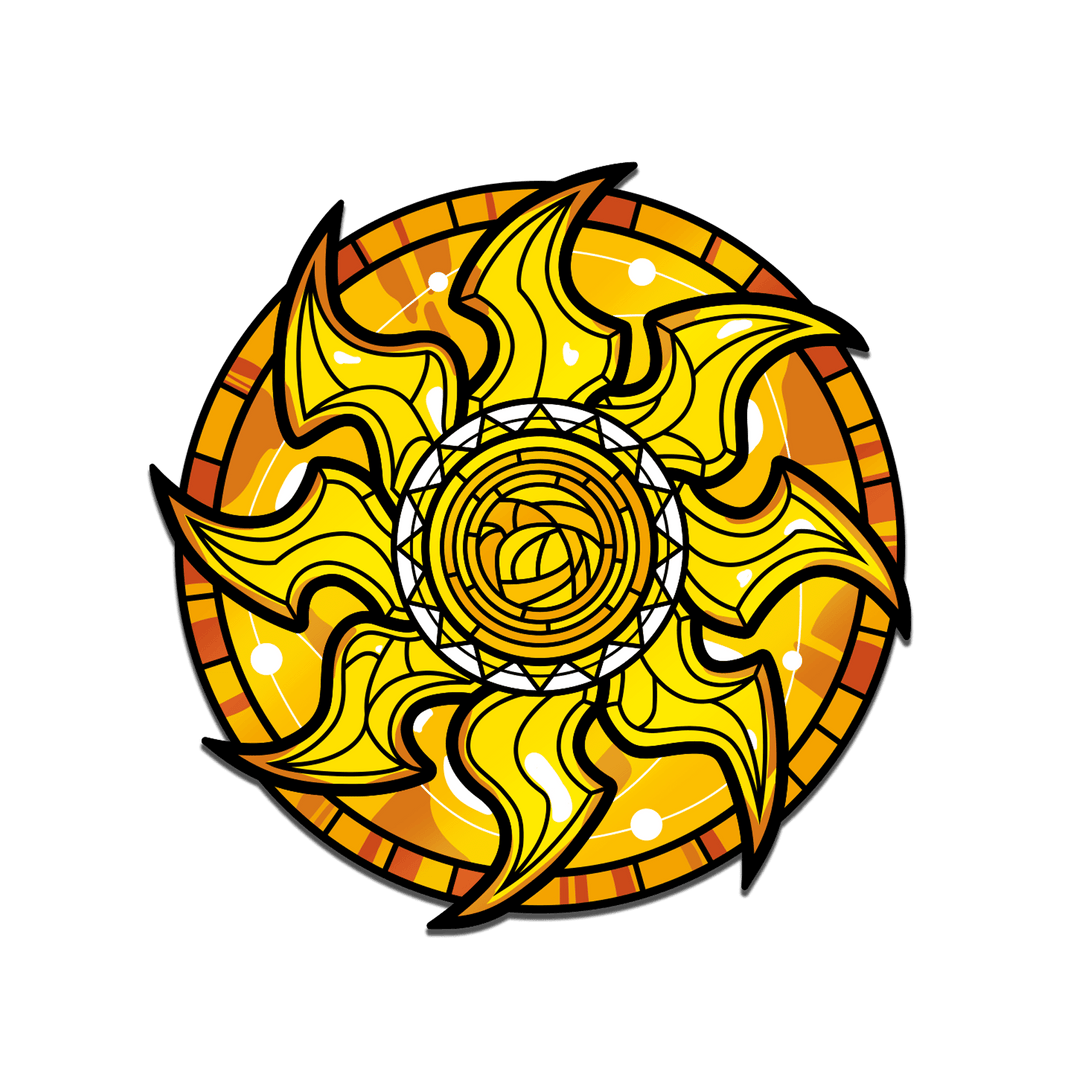 Magic: the Gathering - Stained Glass Plains Pin - Pinfinity - Augmented Reality Collectible Pins