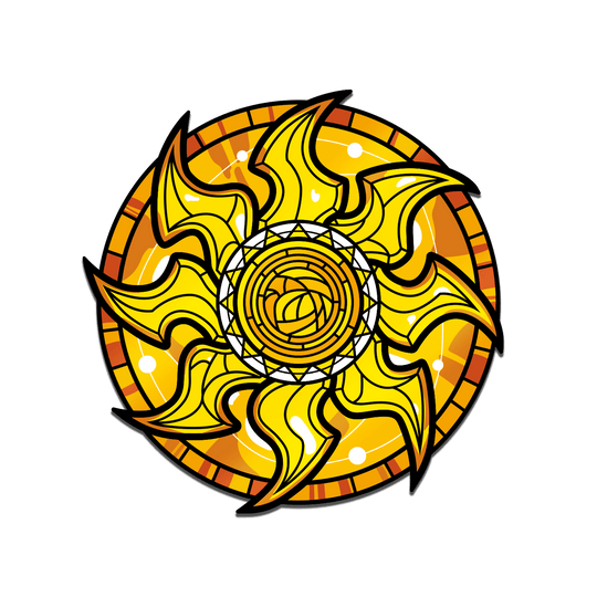 Magic: the Gathering - Stained Glass Plains Pin - Pinfinity - Augmented Reality Collectible Pins
