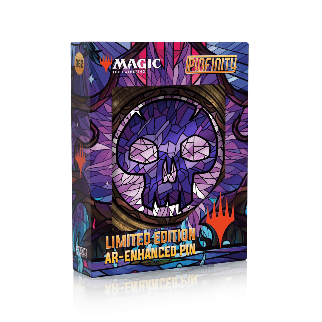 Magic: the Gathering - Stained Glass Swamp Pin - Pinfinity - Augmented Reality Collectible Pins