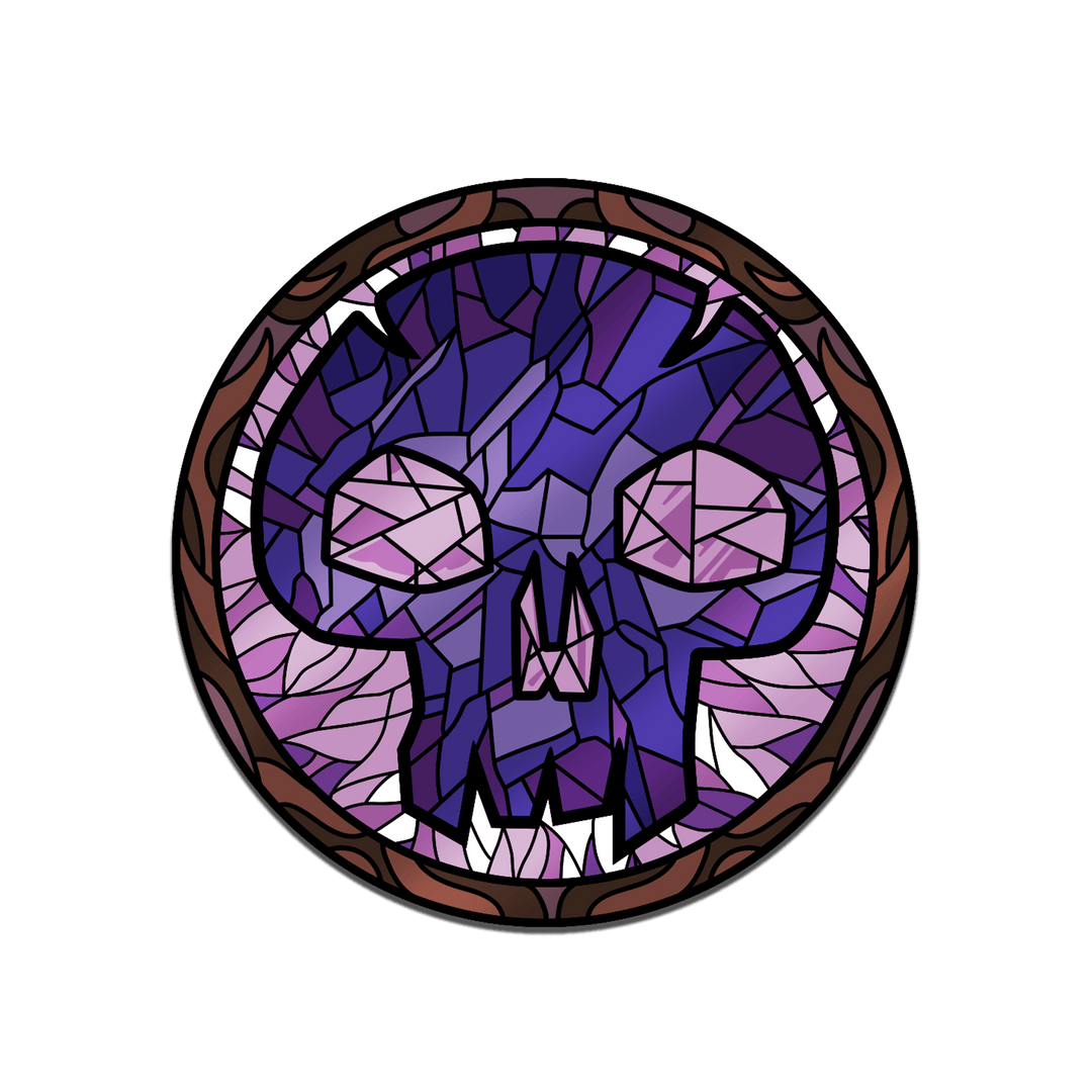 Magic: the Gathering - Stained Glass Swamp Pin - Pinfinity - Augmented Reality Collectible Pins