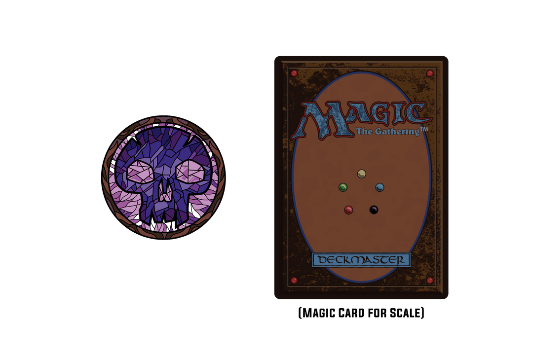 Magic: the Gathering - Stained Glass Swamp Pin - Pinfinity - Augmented Reality Collectible Pins