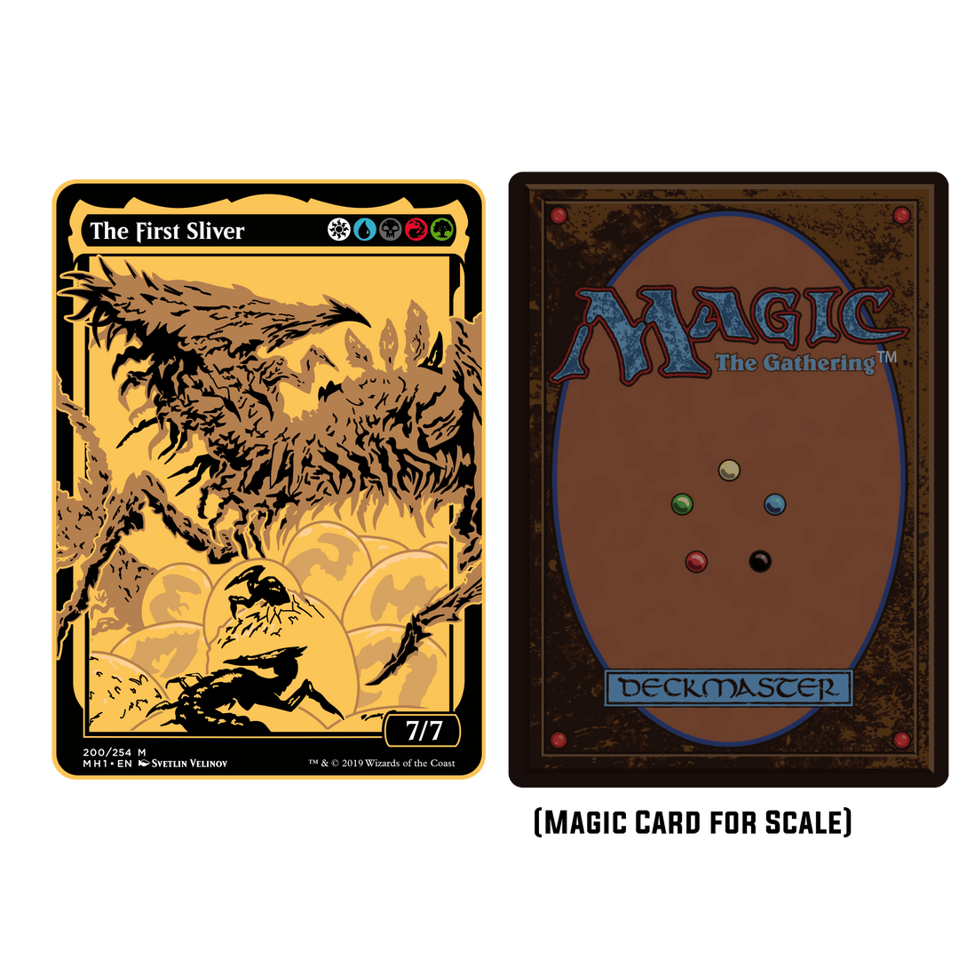 Magic: The Gathering - The First Sliver Commander Token - Pinfinity - Augmented Reality Collectible Pins